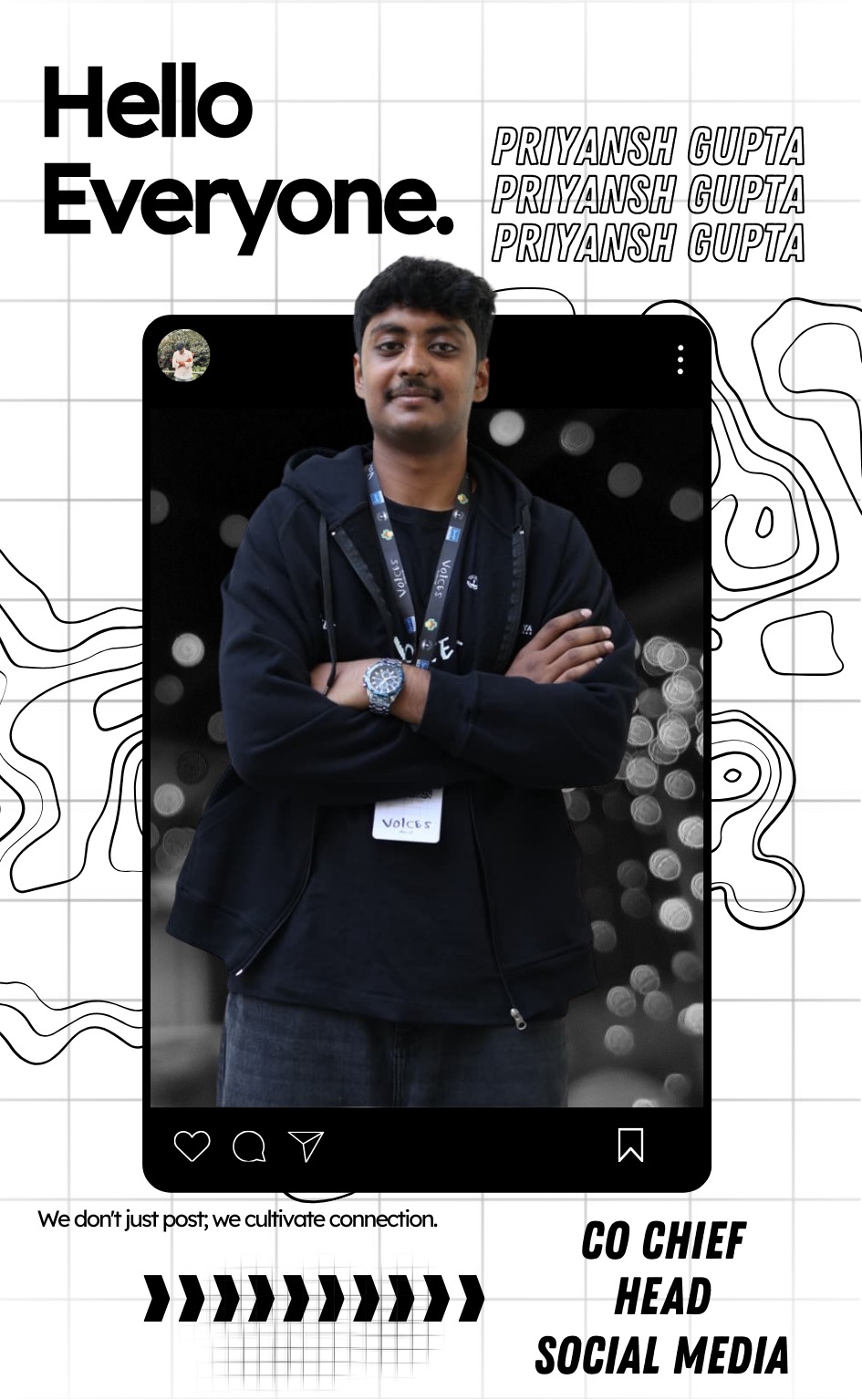 Priyansh Gupta - Co-Chief & Social Media Head at Somaiya Voices